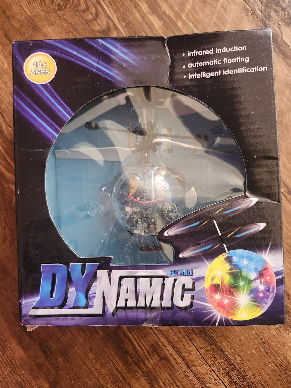 Fly Ball Kids Toy - Colorful LED Floating Helicopter
